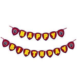 Paw Patrol Themed Happy Birthday Banner Handmade